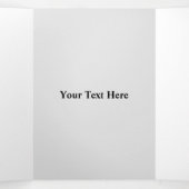 elegant modern zwart gouden confetti feest drieluik aankondiging (Binnenkant midden)