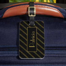 Elegant modern zwart met gestippelde gouden lijnen