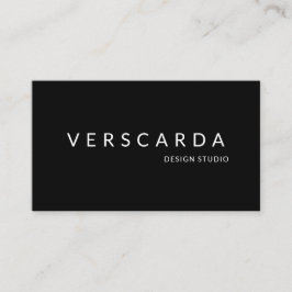 Elegant modern zwart vet professioneel bedrijf visitekaartje