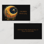 Elegant Modern Zwart Visitekaartje (Voorkant / Achterkant)