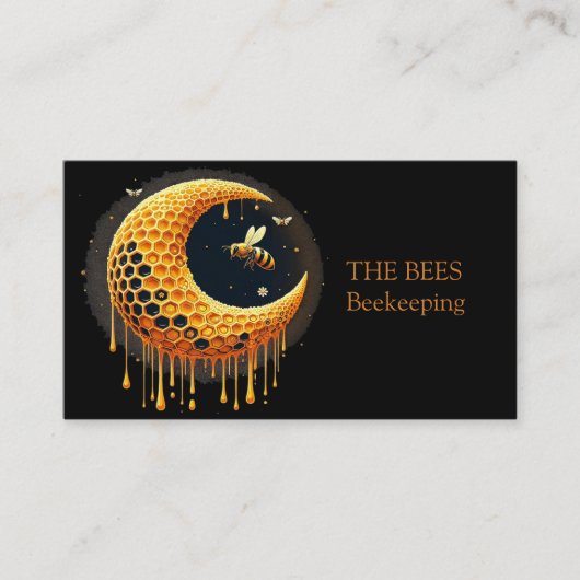 Elegant Modern Zwart Visitekaartje (Voorkant)