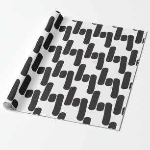 Elegant modern zwart-wit cadeaupapier