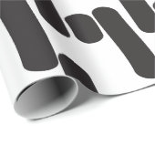 Elegant modern zwart-wit cadeaupapier (Rol Hoek)