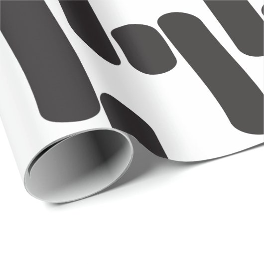 Elegant modern zwart-wit cadeaupapier (Rol Hoek)