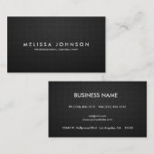 Elegant & modern zwart-wit en Gold Professional Visitekaartje (Voorkant / Achterkant)