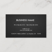 Elegant & modern zwart-wit en Gold Professional Visitekaartje (Achterkant)