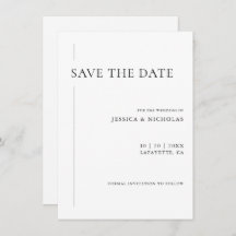 Elegant modern zwart-withuwelijk