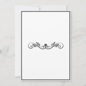 Elegant Modern Zwart Witte Fantastisch Vijftig Fee Kaart (Achterkant)