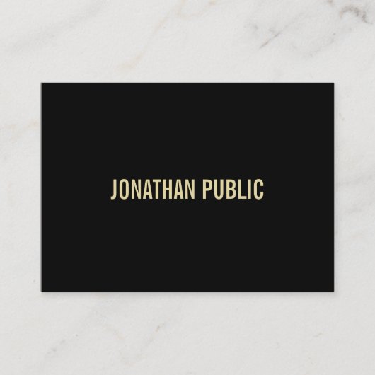 Elegant modern zwart-wittekentaplein visitekaartje (Voorkant)