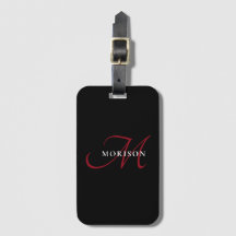 Elegant modern zwart-zwart-witmonogram