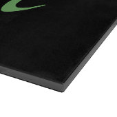 Elegant modern zwart-zwart zwart-witmonogram snijplank (Hoek)