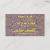 Elegant moderne Abstracte Art Sjabloon personalise Visitekaartje (Achterkant)