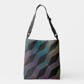 Elegant moderne Abstracte, kleurrijke geometrische Crossbody Tas (Achterkant)