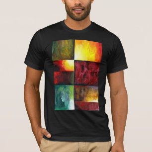Elegant moderne Abstracte kunst Sjabloon schildere T-shirt
