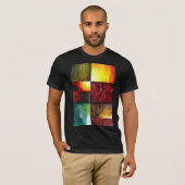 Elegant moderne Abstracte kunst Sjabloon schildere T-shirt (Voorkant volledig)