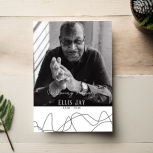 elegant   Moderne begrafenis   Uitnodiging