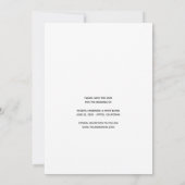 Elegant Moderne bij LAATSTE foto sparen de Datum Kaart (Achterkant)