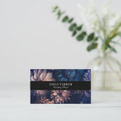 Elegant moderne bloemen visitekaartje (Staand voorkant)