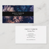 Elegant moderne bloemen visitekaartje (Voorkant / Achterkant)