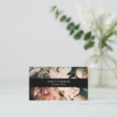 Elegant moderne bloemen visitekaartje (Staand voorkant)