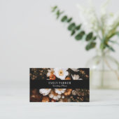 Elegant moderne bloemen visitekaartje (Staand voorkant)