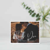 Elegant & moderne bruiloft Foto Briefkaart (Staand voorkant)