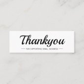 Elegant Moderne Business Logo Hartelijk dank Je ku Contactkaartje (Voorkant)