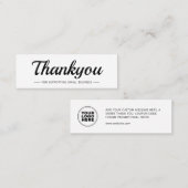 Elegant Moderne Business Logo Hartelijk dank Je ku Contactkaartje (Voorkant / Achterkant)
