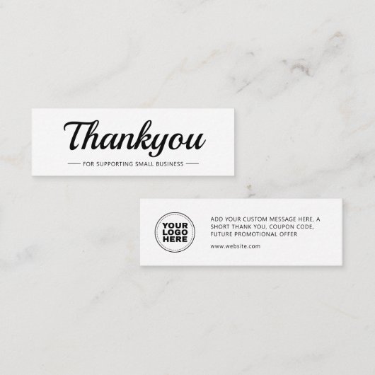 Elegant Moderne Business Logo Hartelijk dank Je ku Contactkaartje (Voorkant / Achterkant)