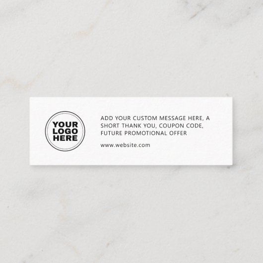 Elegant Moderne Business Logo Hartelijk dank Je ku Contactkaartje (Achterkant)