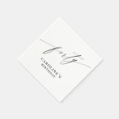 Elegant Moderne Calligrafie 40th Birthday Servet (Hoek)