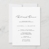 Elegant Moderne Calligrafie-repetitie Kaart (Voorkant)