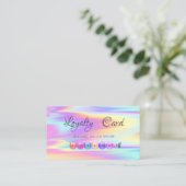 Elegant Moderne Colorful Holographic Loyalty Kaart