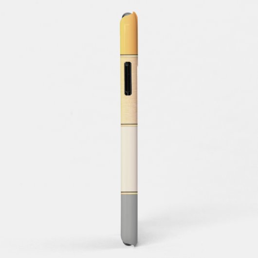 Elegant moderne crèmekleurige stripper Case-Mate iPhone case (Achterkant/rechts)