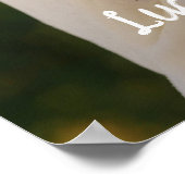 Elegant Moderne Eenvoudige persoonlijke foto Poster (Hoek)