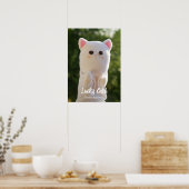 Elegant Moderne Eenvoudige persoonlijke foto Poster (Keuken)