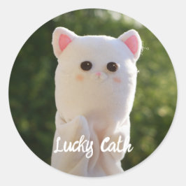 Elegant Moderne Eenvoudige persoonlijke foto Ronde Sticker