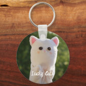 Elegant Moderne Eenvoudige persoonlijke foto Sleutelhanger (Achterkant)