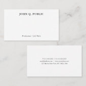 Elegant Moderne Eenvoudige persoonlijke Sjabloon Visitekaartje (Voorkant / Achterkant)