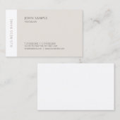 Elegant moderne, eenvoudige, professionele rendabe visitekaartje (Voorkant / Achterkant)