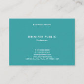 Elegant moderne, eenvoudige Sjabloon Trend Colors Visitekaartje (Achterkant)