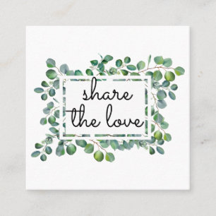 Elegant Moderne Eucalyptus Een vriend raadplegen Aanbevelingskaartje