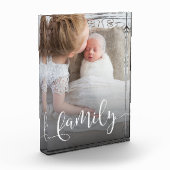 Elegant moderne familiebedekking, aangepaste foto (Links)