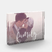 Elegant moderne familiebedekking, aangepaste foto (Links)