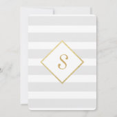 Elegant moderne Faux Gold-Spletters en stripes Kaart (Achterkant)