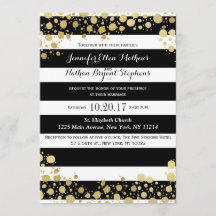 Elegant moderne Faux Gold-Spletters en stripes