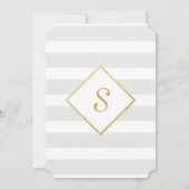Elegant moderne Faux Gold-Spletters en stripes Kaart (Achterkant)