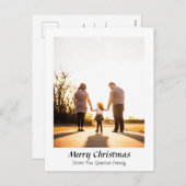 Elegant Moderne feestdagen Script Foto (Voorkant / Achterkant)