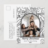 Elegant Moderne feestdagen Script Foto (Voorkant / Achterkant)