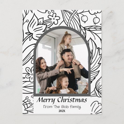 Elegant Moderne feestdagen Script Foto (Voorkant)